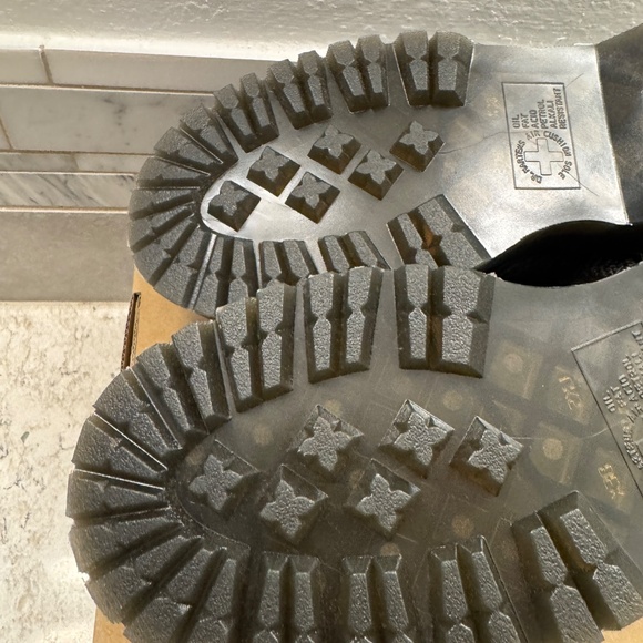 Dr.Martens Addina Floral Mary Janes Shoe Black Chunky Grundge aesthetic size 7 - Picture 11 of 15